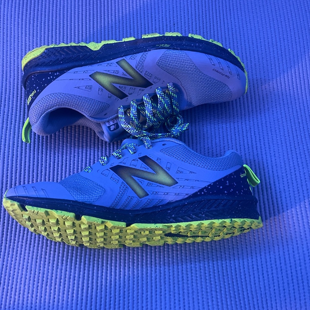 New Balance Gray and Neon Green Athletic Shoes